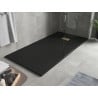 Mexen Hugo rectangular SMC shower tray 180 x 90 cm, black, gold cover - 42709018-G