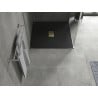 Mexen Hugo square SMC shower tray 100 x 100 cm, black, gold cover - 42701010-G