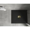 Mexen Hugo SMC Rectangular Shower Tray 120 x 100 cm, Black, Gold Cover - 42701012-G