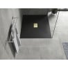 Mexen Hugo SMC Rectangular Shower Tray 120 x 100 cm, Black, Gold Cover - 42701012-G