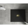 Mexen Hugo rectangular shower tray SMC 140 x 100 cm, black, golden cover - 42701014-G