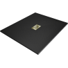 Mexen Hugo rectangular shower tray SMC 140 x 100 cm, black, golden cover - 42701014-G
