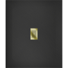 Mexen Hugo SMC Rectangular Shower Tray 120 x 100 cm, Black, Gold Cover - 42701012-G