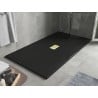 Mexen Hugo SMC Rectangular Shower Tray 150 x 100 cm, Black, Gold Cover - 42701015-G
