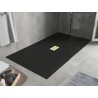 Mexen Hugo SMC Rectangular Shower Tray 170 x 100 cm, Black, Gold Cover - 42701017-G