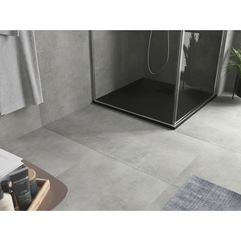 Mexen Hugo SMC Square Shower Tray 80 x 80 cm, Black, Black Cover - 42708080-B