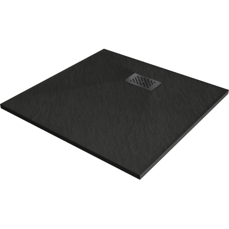Mexen Hugo SMC Square Shower Tray 80 x 80 cm, Black, Black Cover - 42708080-B