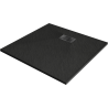Mexen Hugo square shower tray SMC 90 x 90 cm, black, black cover - 42709090-B