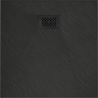 Mexen Hugo Square Shower Tray SMC 80 x 80 cm, Black, Black Cover - 42708080-B
