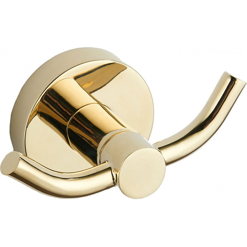 Mexen Remo double towel hook, Gold - 70507352-50