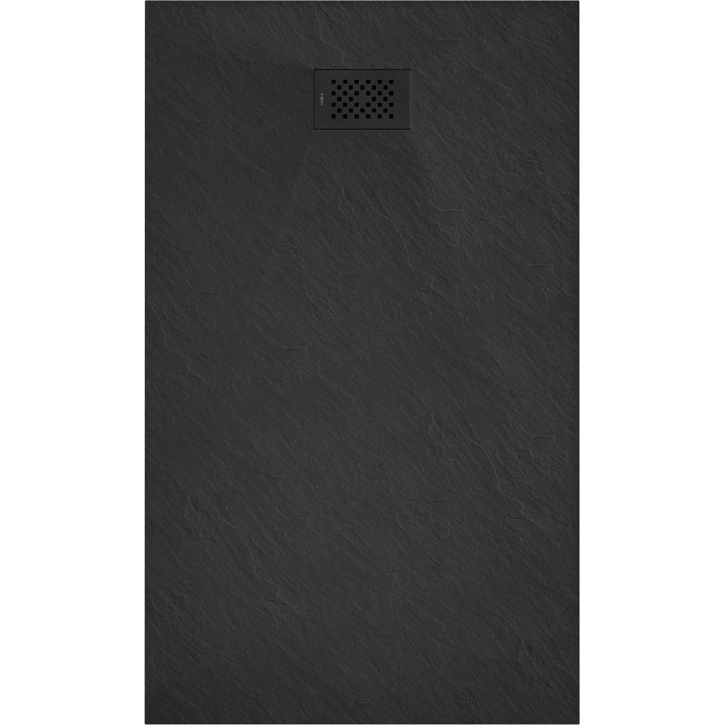 Mexen Hugo rectangular SMC shower tray 160 x 70 cm, black, black cover - 42707016-B