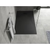 Mexen Hugo rectangular SMC shower tray 140 x 80 cm, black, black cover - 42708014-B