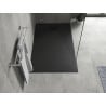 Mexen Hugo rectangular shower tray SMC 160 x 80 cm, black, black cover - 42708016-B