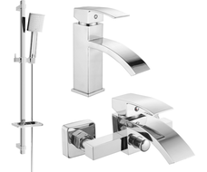 Mexen Libra DQ45 bathtub set, Chrome - 745103DQ45-00
