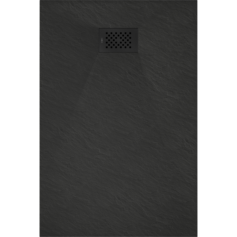 Mexen Hugo rectangular SMC shower tray 100 x 80 cm, black, black cover - 42708010-B