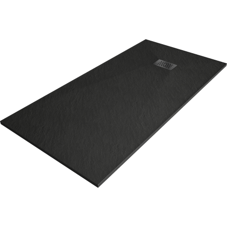 Mexen Hugo rectangular shower tray SMC 170 x 80 cm, black, black cover - 42708017-B