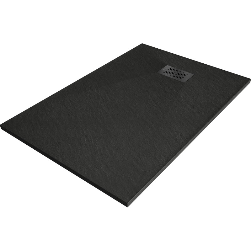 Mexen Hugo SMC Rectangular Shower Tray 110 x 90 cm, Black, Black Cover - 42709011-B