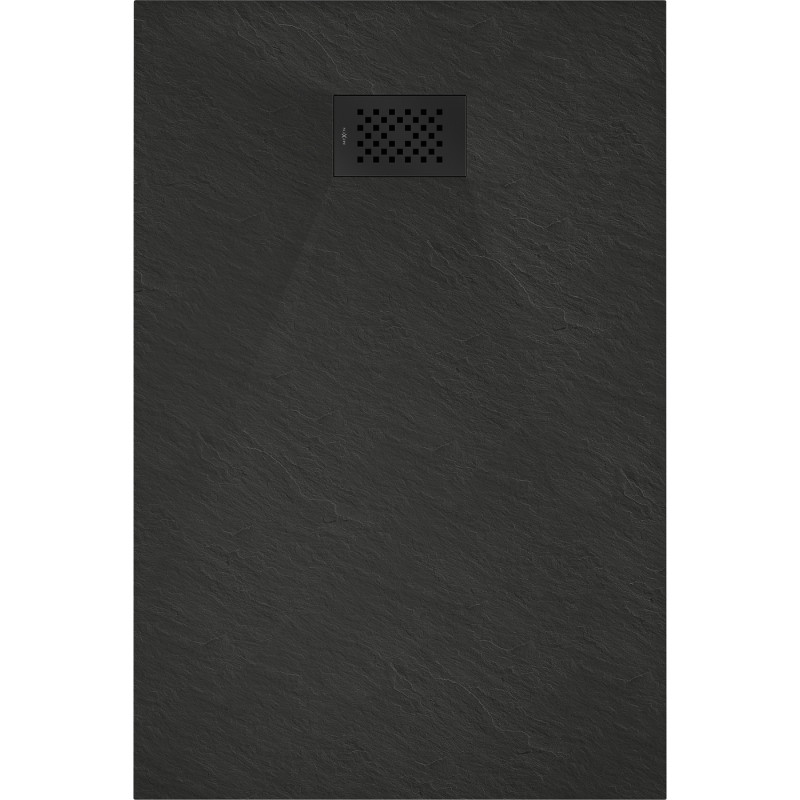 Mexen Hugo rectangular SMC shower tray 130 x 90 cm, black, black cover - 42709013-B