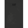 Mexen Hugo rectangular SMC shower tray 130 x 90 cm, black, black cover - 42709013-B