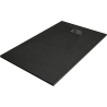 Mexen Hugo rectangular shower tray SMC 160 x 90 cm, black, black cover - 42709016-B