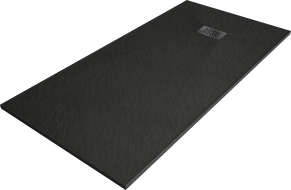 Mexen Hugo rectangular shower tray SMC 170 x 90 cm, black, black cover - 42709017-B
