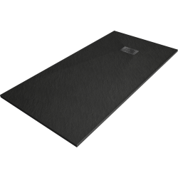 Mexen Hugo rectangular shower tray SMC 180 x 90 cm, black, black cover - 42709018-B