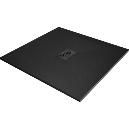 Mexen Hugo square shower tray SMC 100 x 100 cm, black, black cover - 42701010-B