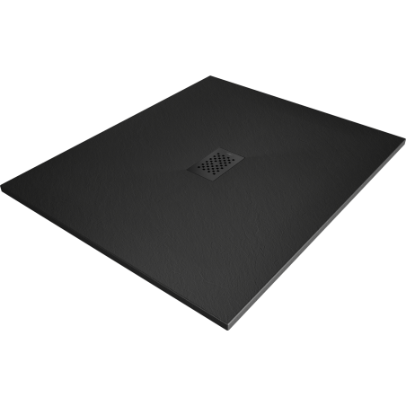 Mexen Hugo rectangular SMC shower tray 130 x 100 cm, black, black cover - 42701013-B