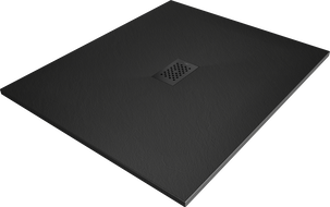 Mexen Hugo rectangular SMC shower tray 130 x 100 cm, black, black cover - 42701013-B