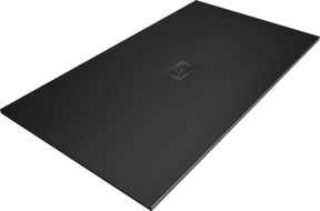 Mexen Hugo rectangular recessed tray SMC 160 x 100 cm, black, black cover - 42701016-B