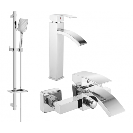 Mexen Libra DQ62 bath set, chrome - 745113DQ62-00