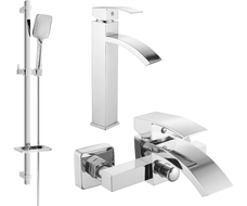 Mexen Libra DQ62 bathtub set, Chrome - 745113DQ62-00