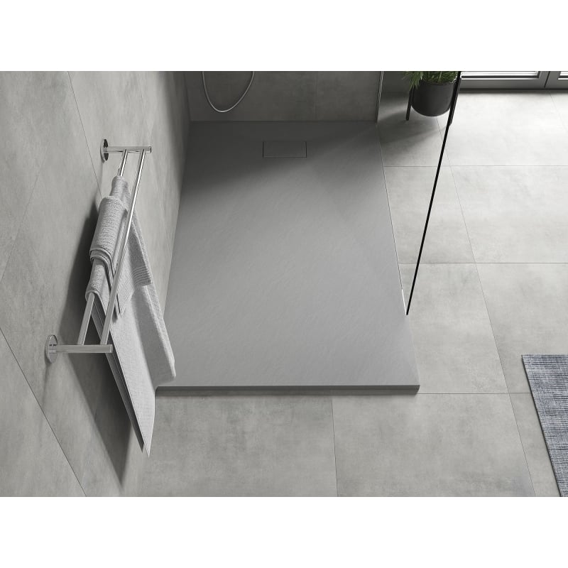 Mexen Hugo rectangular SMC shower tray 140 x 70 cm, gray - 42617014