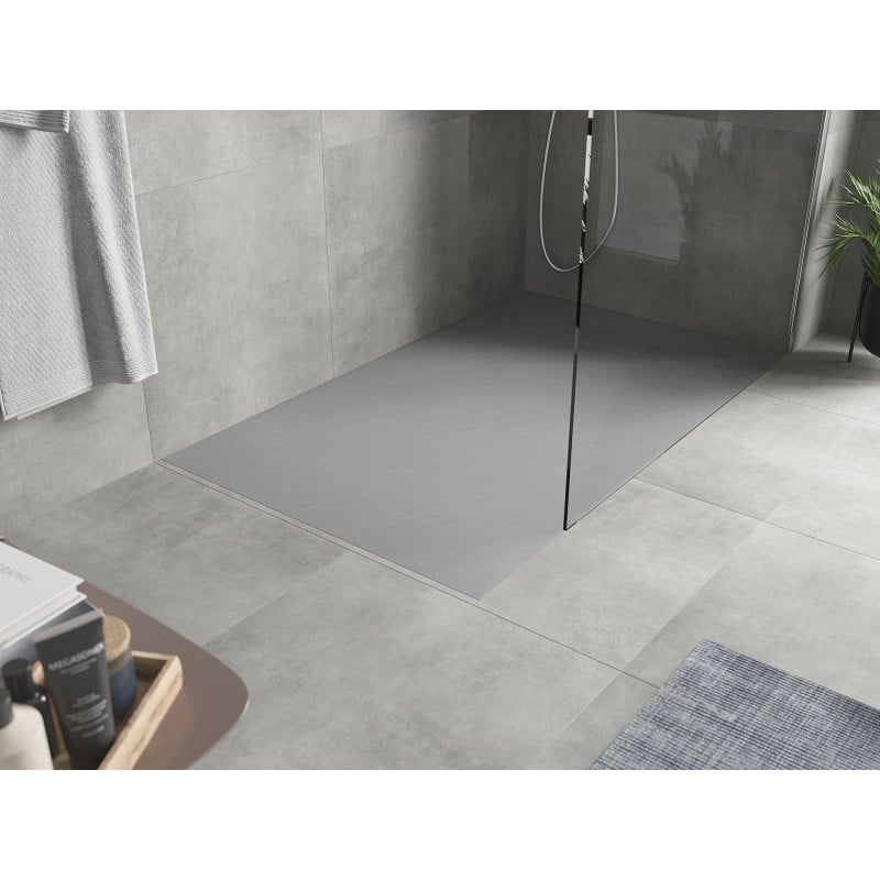Mexen Hugo rectangular shower tray SMC 160 x 80 cm, grey - 42618016