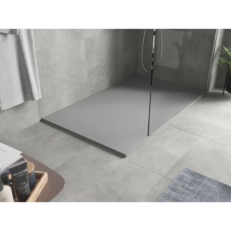 Mexen Hugo SMC Rectangular Tray 160 x 90 cm, Grey - 42619016