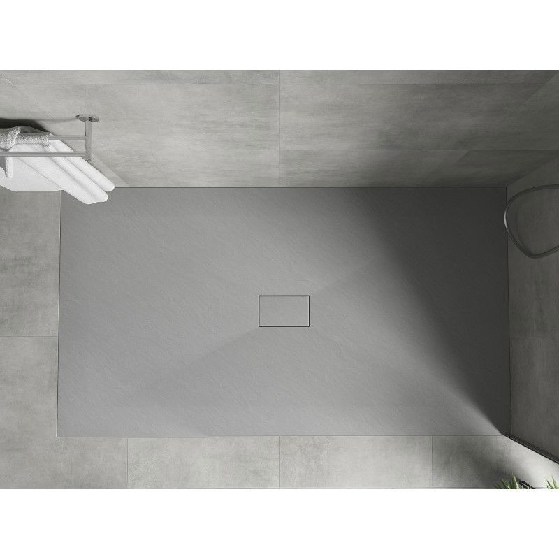 Mexen Hugo Rectangular Shower Tray SMC 150 x 100 cm, Grey - 42611015