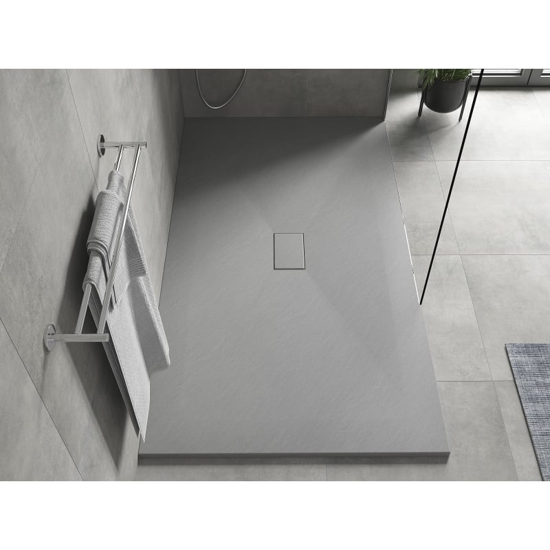 Mexen Hugo rectangular SMC shower tray 160 x 100 cm, gray - 42611016