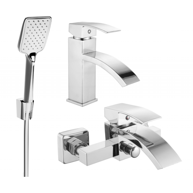 Mexen Libra R62 bathtub set, Chrome - 745103R62-00