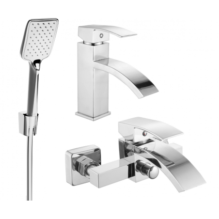 Mexen Libra R62 Bath Set, Chrome - 745103R62-00