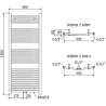 Mexen Ares electric radiator 1500 x 600 mm, 900 W, black - W102-1500-600-2900-70