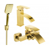 Mexen Libra R62 bathtub set, Gold - 745103R62-50