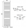 Mexen Ares electric radiator 1800 x 500 mm, 900 W, white - W102-1800-500-2900-20