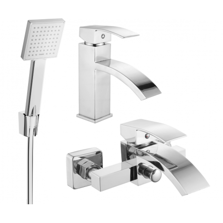 Mexen Libra R45 bathtub set, Chrome - 745103R45-00