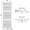 Mexen Ares electric radiator 1800 x 600 mm, 900 W, anthracite - W102-1800-600-2900-66