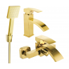 Mexen Libra R45 bathtub set, Gold - 745103R45-50