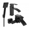Mexen Libra R45 Bath Set, Black - 745103R45-70