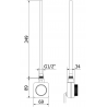 Mexen Ares electric radiator 700 x 400 mm, 300 W, white - W102-0700-400-6300-20