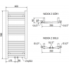 Mexen Ares electric heater 900 x 400 mm, 300 W, white - W102-0900-400-6300-20