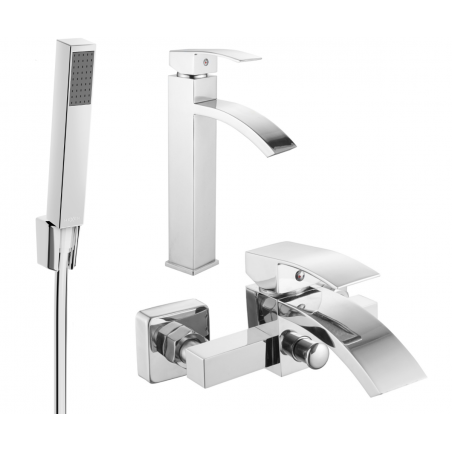 Mexen Libra R77 bathtub set, Chrome - 745113R77-00