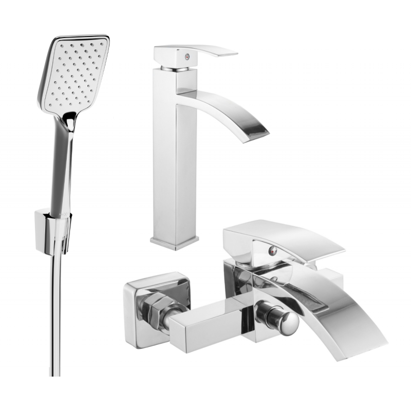 Mexen Libra R62 bathtub set, Chrome - 745113R62-00
